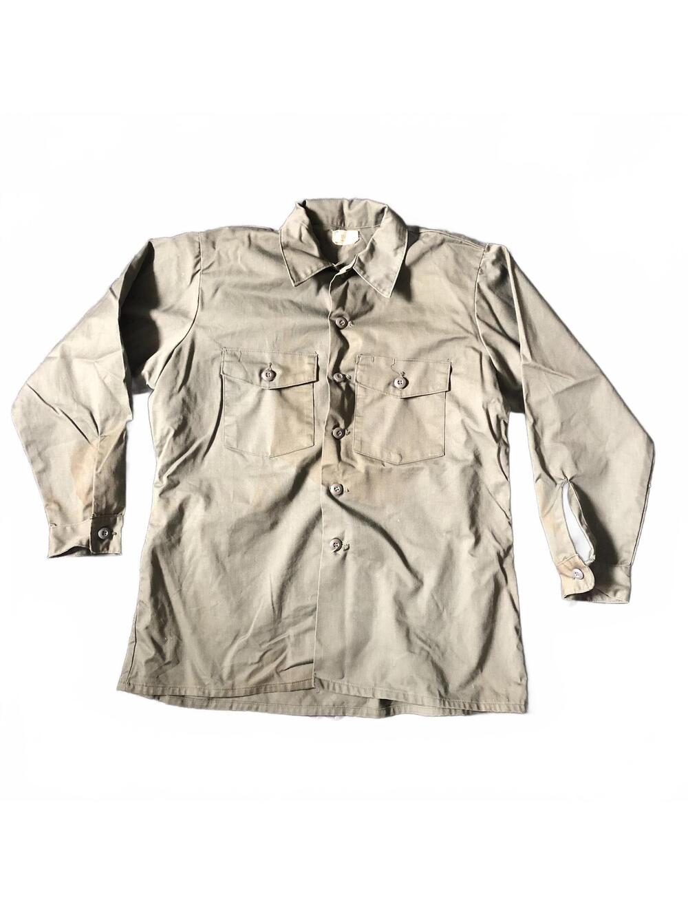 Vintage Men's US Army Utility Shirt Poly/Cotton Durable Press OG-507